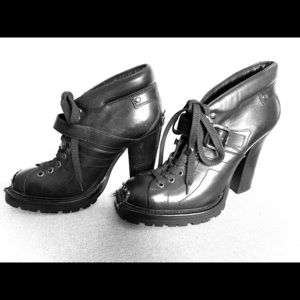 Miu Miu Black Leather Booties ~ Size 8